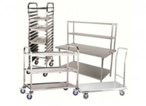 steel service cart 213-مؤسسة طرابلسي تجهيز ملاحم,مطعم,سوبرماركت , Traboulsi est Kitchen equipment,supermarket,restaurant,Refrigerators, hospitals equipment, Bakery,pastry,Stainless steal work