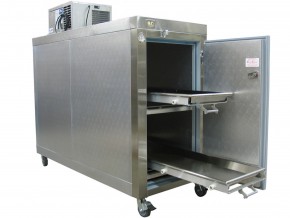 morgue fridge twobody 132-مؤسسة طرابلسي تجهيز ملاحم,مطعم,سوبرماركت , Traboulsi est Kitchen equipment,supermarket,restaurant,Refrigerators, hospitals equipment, Bakery,pastry,Stainless steal work